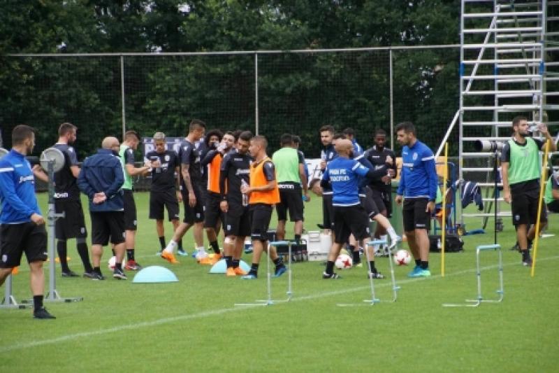 PAOK FC traint bij Wittenhorst