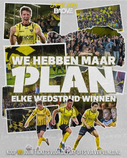 Win twee tickets voor VVV-Venlo - Willem II