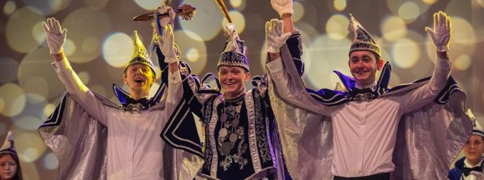 Jeugdprins Gijs II en adjudanten Loek en Koen
