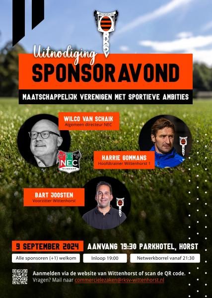 Maatschappelijk vooruit: Topsprekers bij sponsoravond. Meld je aan!