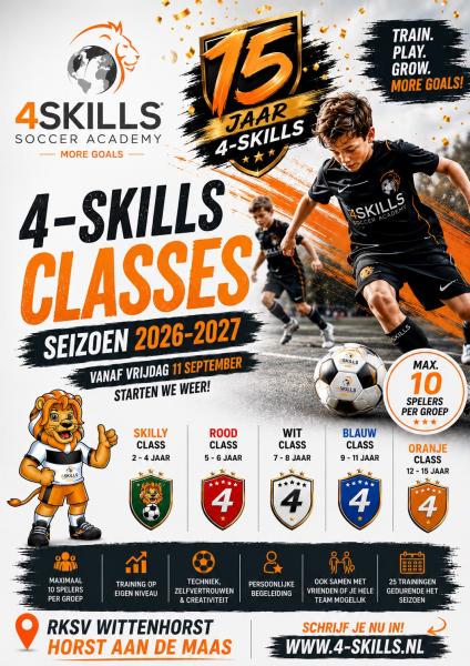 4-Skills trainingen seizoen 2026-2027
