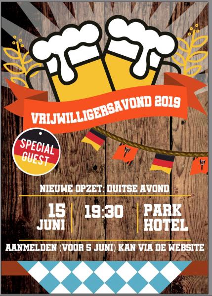 Laatste informatie vrijwilligersavond