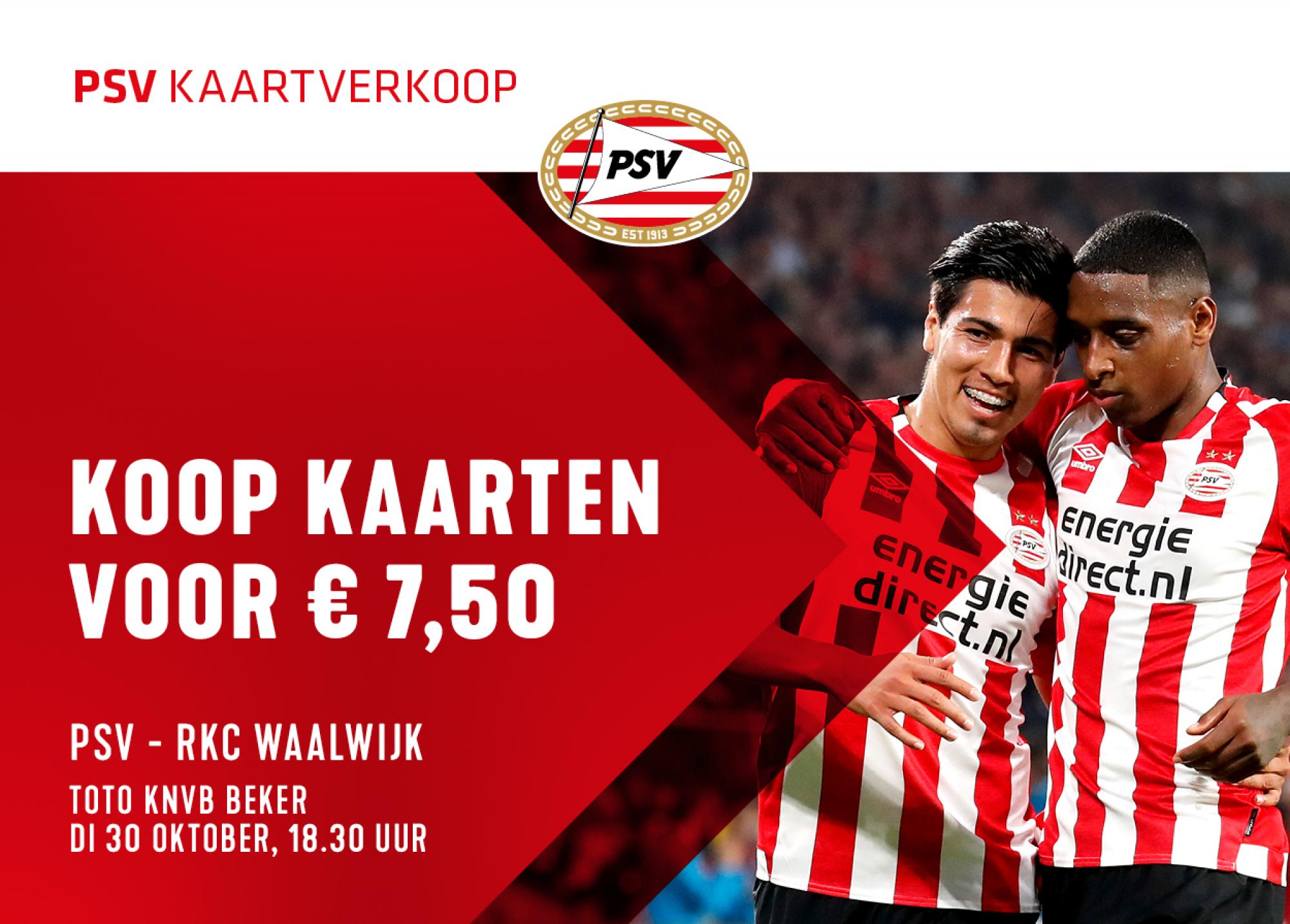 Disciplinair met de klok mee pen Voor € 7,50 naar PSV - RKC Waalwijk | RKsv Wittenhorst