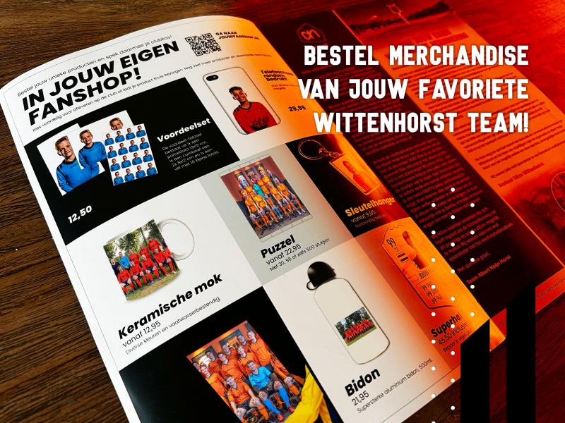 Nu ook merchandise van jouw favoriete Wittenhorst-team te bestellen!