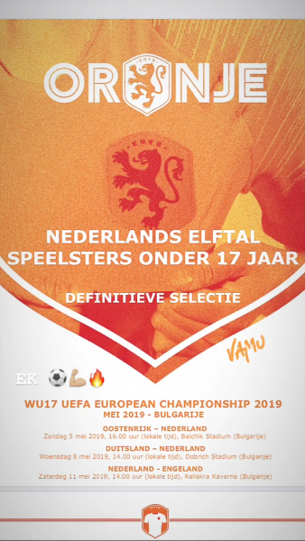 Kim Everaerts geselecteerd voor het EK