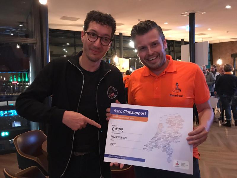 Mooi bedrag voor RKsv Wittenhorst
