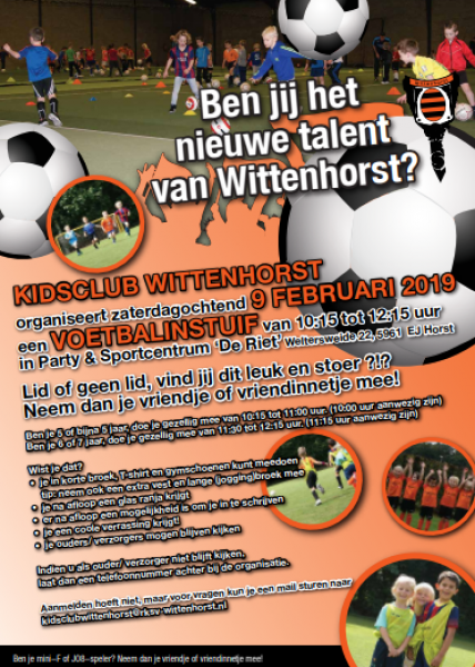 Voetbalinstuif bij RKsv Wittenhorst