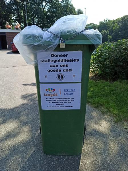 Statiegeld PET flesjes voor goed doel