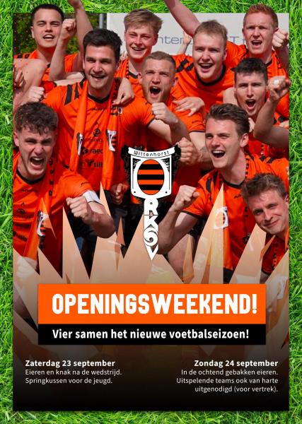 Seizoensopeningsweekend 23 en 24 september
