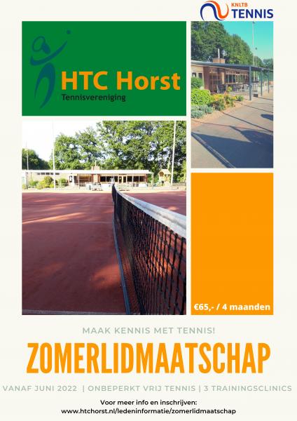 Zomerlidmaatschap tennis bij HTC
