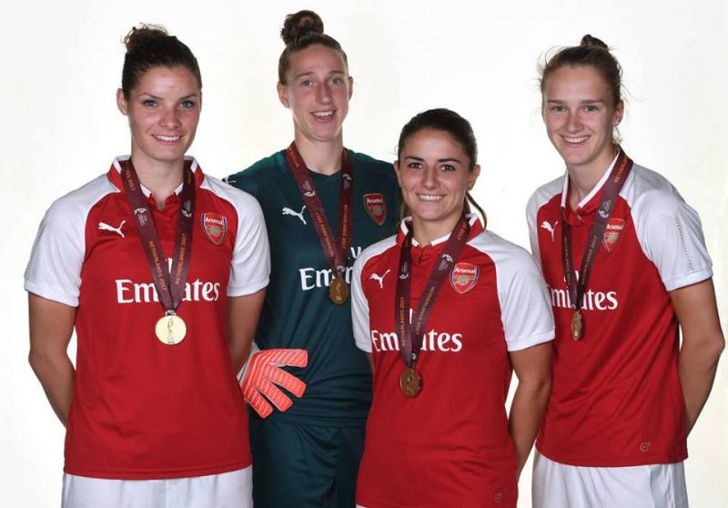 Dominique Bloodworth-Janssen kampioen met Arsenal
