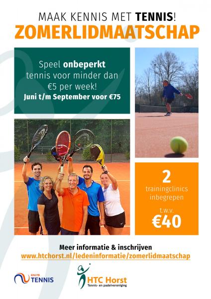 Blijf fit en actief met het HTC Zomerlidmaatschap