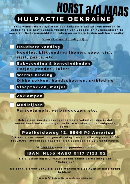 Hulpactie Oekraïne