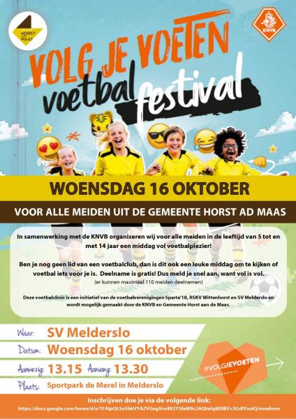 Voetbalfestival voor meiden