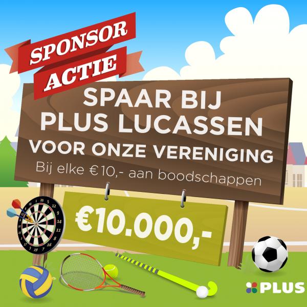 Sponsoractie PLUS: laatste week sparen voor onze club!