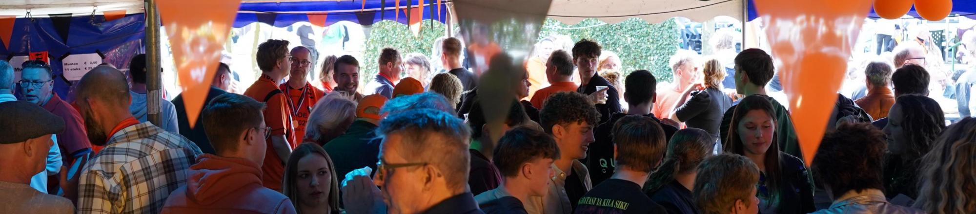 Feest na afloop kampioenswedstrijd Wittenhorst 1