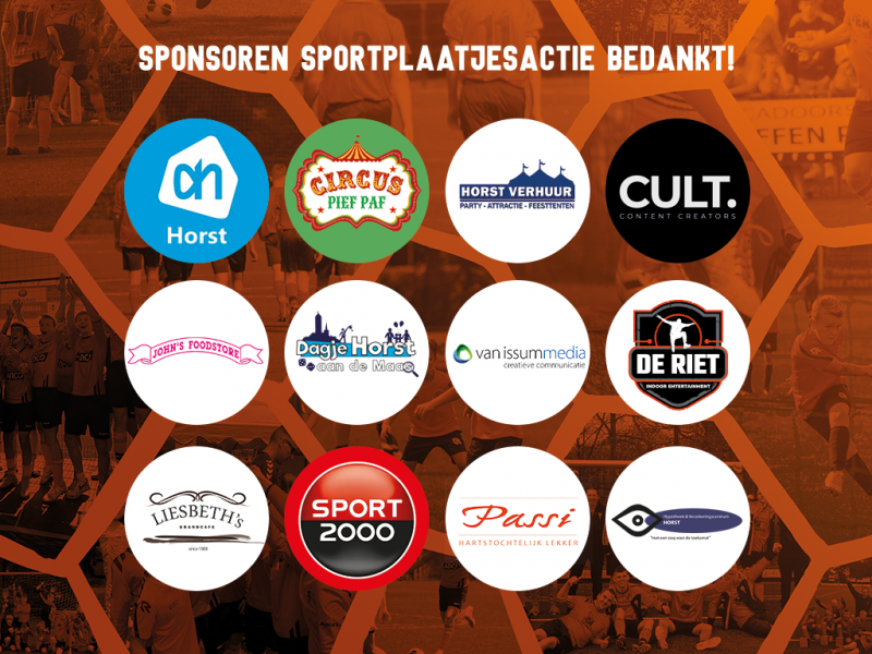 Dank aan de sponsoren van het Sportplaatjesalbum!